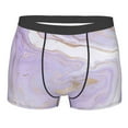 thumbnail image 1 of Kll Lavender Glitter Foil Stripes Men'S Cotton Boxer Briefs Underwear-Small, 1 of 9