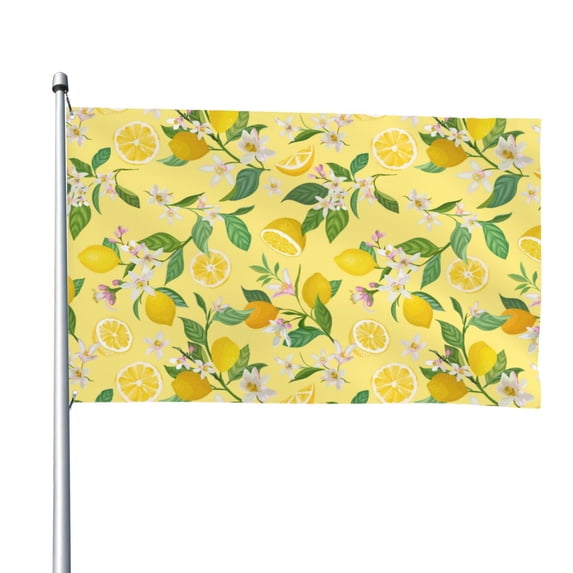 Kll Lemon Flag 4x6 Ft Parade Party Flag Outdoor Flag Decorative Flag Banner Flags Garden Flag Home House Flags