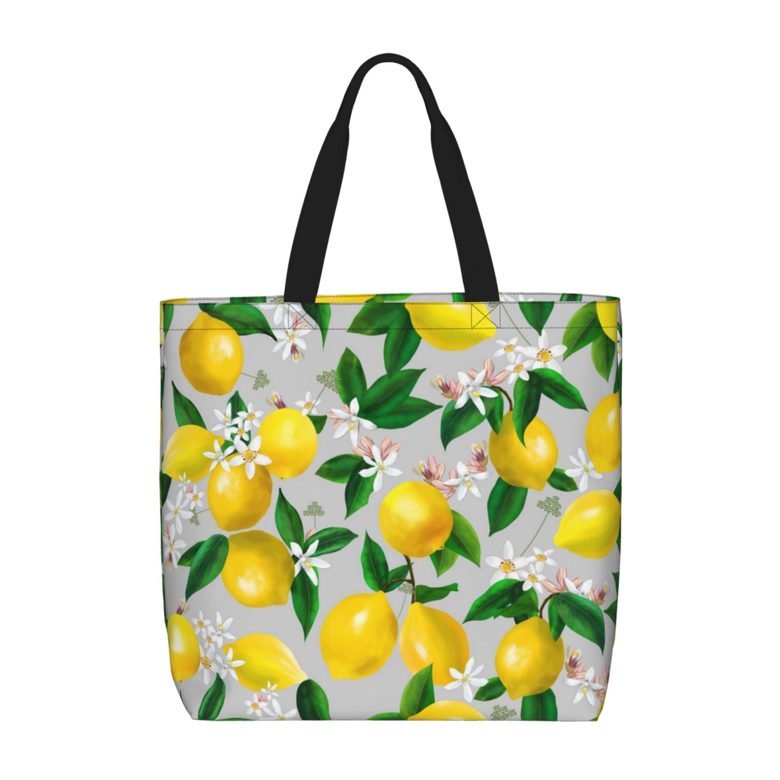 Kll Lemon Pattern Aesthetic Tote Bag For Women Beach Bag  display picture 1