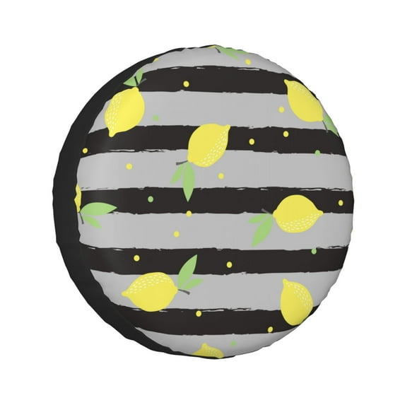 Kll Lemon Tire Cover,Universal Wheel Tire Cover For Trailer, Rv, Suv, Truck,Camper And Many Vehicle,(17 Inch)