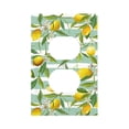 thumbnail image 1 of Kll Lemon Wall Plate,Gloss Finish,Standard Size 1 - 5" X 3", Polycarbonate Thermoplastic,Electric Receptacle Plug Covers, 1 of 8
