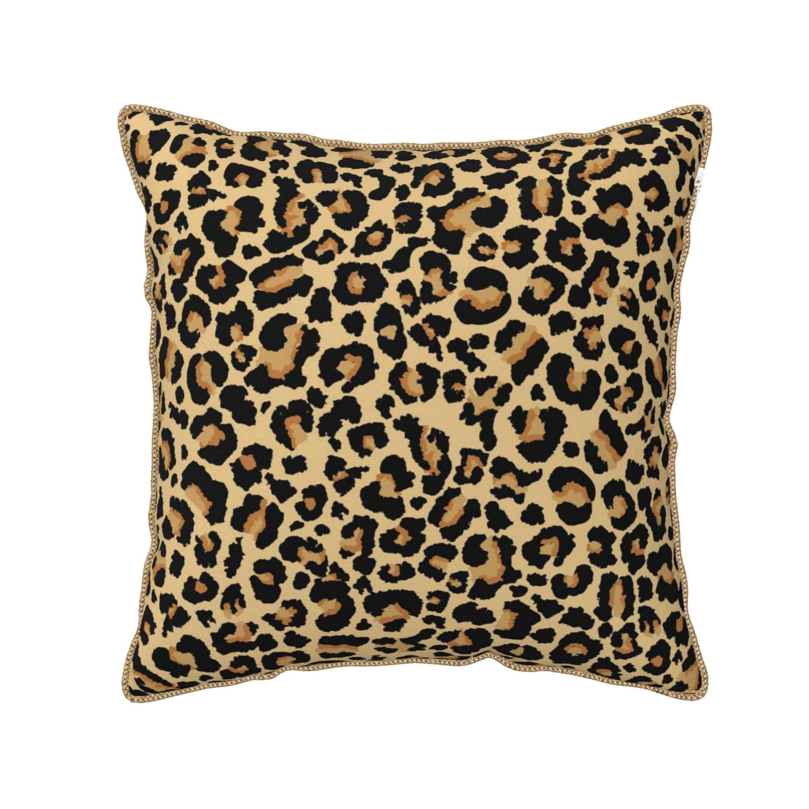 Kll Leopard Print Decorative Throw Pillow Covers Velvet Soft For Couch ...