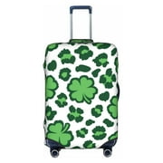 Kll Leopard Print St. Patrick'S Day Luggage Cover Suitcase Cover Suitcase Protector-Small