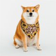 thumbnail image 1 of Kll Leopard Sunflowers Dog Bandanas,Triangle Reversible Pet Scarf For Small Medium Large And Extra Large Dogs-Small, 1 of 7