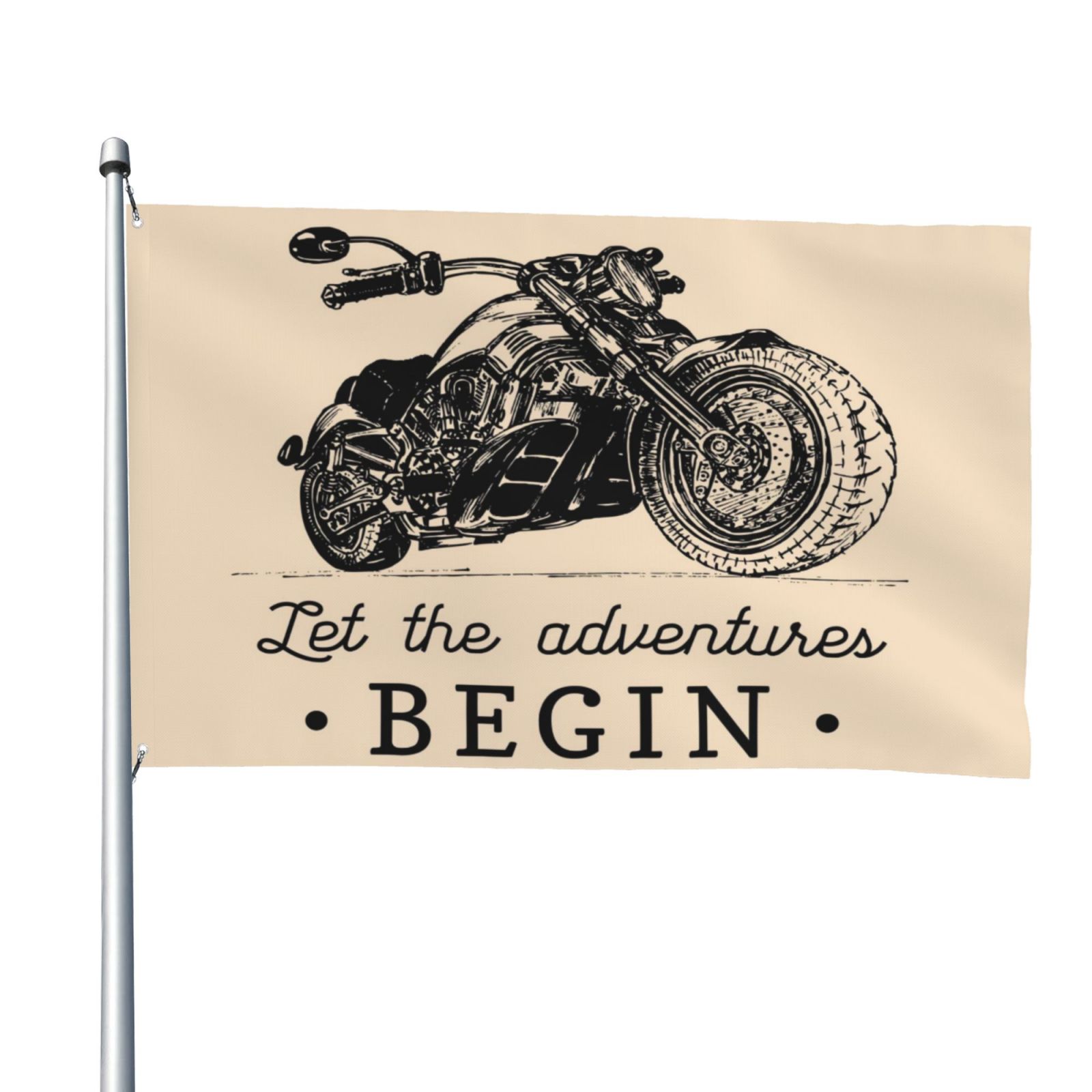 Kll Let The Adventure Begin Flag 4x6 Ft Parade Party Flag Outdoor Flag ...