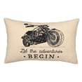 thumbnail image 1 of Kll Let The Adventure Begin Pillow Covers Envelope Closure,Super Soft And Cozy Fuzzy Fleece Pillow Case Cover 16"X24", 1 of 9