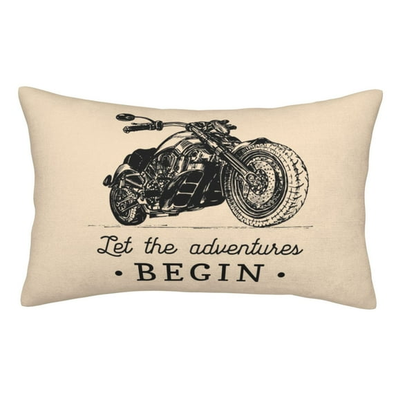 Kll Let The Adventure Begin Pillow Covers Envelope Closure,Super Soft And Cozy Fuzzy Fleece Pillow Case Cover 16"X24"