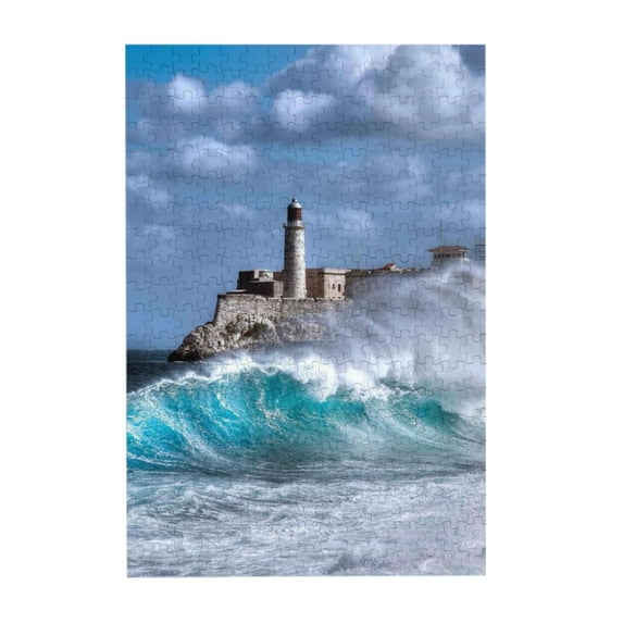 Kll Lighthouse In Havana - 300 Piece Jigsaw Puzzle For Adult And Teenagers Family Educational Game Toys 300pcs