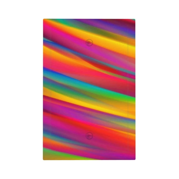 Kll Lines Multicolored Rainbow Wall Plate,Gloss Finish,Standard Size 1 - 5" X 3", Polycarbonate Thermoplastic,Electric Receptacle Plug Covers