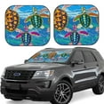 thumbnail image 1 of Kll Little Sea Turtles Windshield Sun Shade 2-Piece Foldable Car Front Window Sunshade For Most Sedans Suv Truck- Large, 1 of 7
