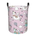 thumbnail image 1 of Kll Llama Unicorn And Rainbow Waterproof Foldable Laundry Hamper Bucket With Handles For Storage Bin,Kids Room,Home Organizer (Small), 1 of 8
