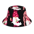 thumbnail image 1 of Kll Love You Mom Bucket Hat for Women Men Packable Travel Beach Sun Hat Outdoor Rave Accessories Reflective Fisherman Cap, 1 of 6