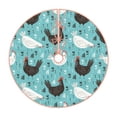 thumbnail image 1 of Kll Lovely Roosters Christmas Tree Skirt 48",Party Decorations Farmhouse For Christmas Decorations Holiday Party, 1 of 8