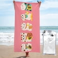 thumbnail image 1 of Kll Lucky Cat ,Cute Cat Microfiber Beach Towel Fast Drying,Extra Large 31.5"X63" Sand Free Beach Towel Super Lightweight Towels, 1 of 8