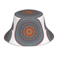 thumbnail image 1 of Kll Mandala Bucket Hat For Women Men Packable Travel Beach Sun Hat Outdoor Rave Accessories Reflective Fisherman Cap, 1 of 9