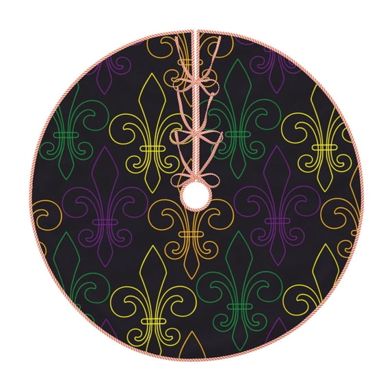 Kll Mardi Gras Carnival Christmas Tree Skirt 36",Party Decorations Farmhouse For Christmas Decorations Holiday Party