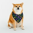 thumbnail image 1 of Kll Mardi Gras Strings Of Beads Dog Bandanas,Triangle Reversible Pet Scarf For Small Medium Large And Extra Large Dogs-Large, 1 of 8