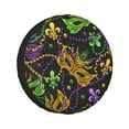 thumbnail image 1 of Kll Mardi Gras Surface Tire Cover,Universal Wheel Tire Cover For Trailer, Rv, Suv, Truck,Camper And Many Vehicle,(14 Inch), 1 of 8