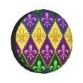 thumbnail image 1 of Kll Mardi Gras4 Tire Cover,Universal Wheel Tire Cover For Trailer, Rv, Suv, Truck,Camper And Many Vehicle,(15 Inch), 1 of 8