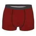 thumbnail image 1 of Kll Maroon Men'S Cotton Boxer Briefs Underwear-Small, 1 of 7