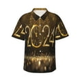 thumbnail image 1 of Kll Men'S Hawaiian Shirt Short Sleeve Button Down Beach Shirts-2024 Happy New Year, 1 of 7