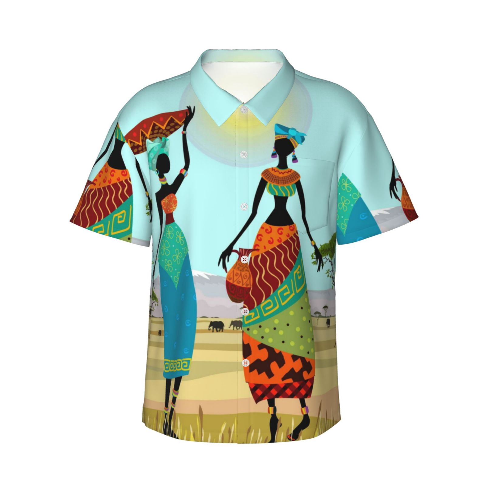 34HD Hawaiian Shirt For Men & Women - Loose Fit Short Sleeve Button Down Beach Shirt | Tropical Print Casual Wear - View #10