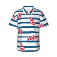 thumbnail image 1 of Kll Men'S Hawaiian Shirt Short Sleeve Button Down Beach Shirts-Clown Fish, 1 of 8