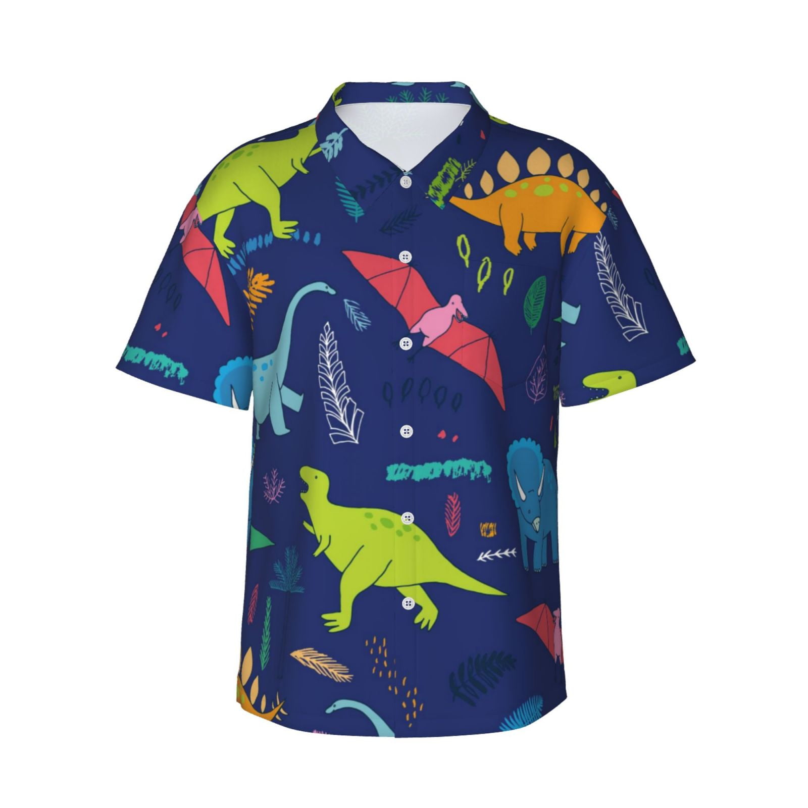 Kll Men'S Hawaiian Shirt Short Sleeve Button Down Beach Shirts