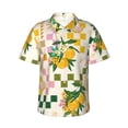 thumbnail image 1 of Kll Men'S Hawaiian Shirt Short Sleeve Button Down Beach Shirts-Fruit, 1 of 7
