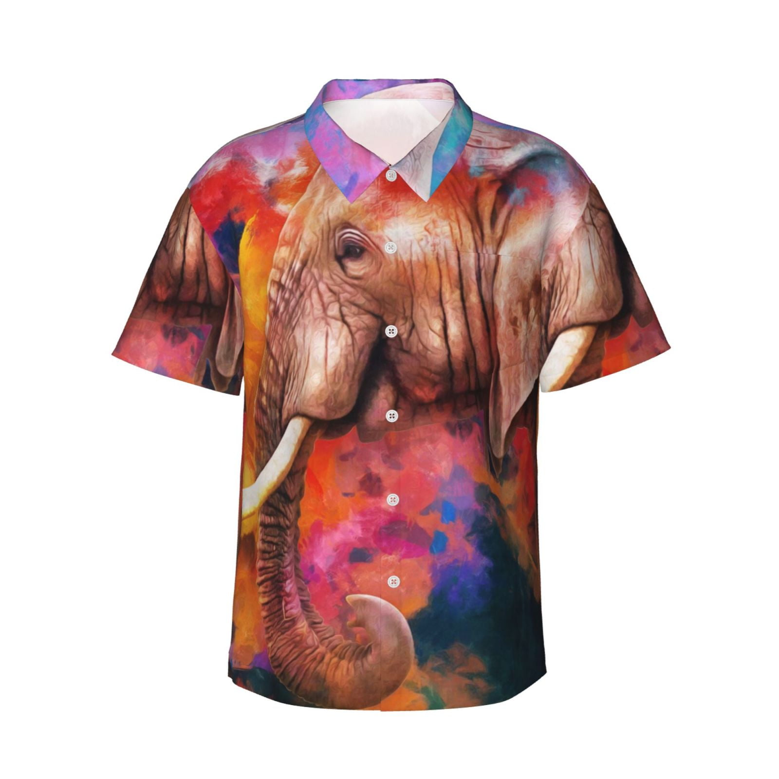 Kll Men'S Hawaiian Shirt Short Sleeve Button Down Beach ShirtsOil