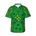 thumbnail image 1 of Kll Men'S Hawaiian Shirt Short Sleeve Button Down Beach Shirts-St Patrick'S Day5, 1 of 8