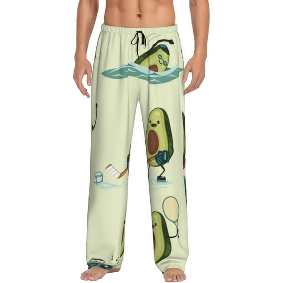 Kll Mens Pajama Pants For Men,Mens Lounge Pants,Funny Gifts For Men,Men'S Pajama Bottoms-Avocado For Exercise