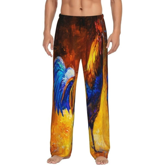 Kll Mens Pajama Pants For Men,Mens Lounge Pants,Funny Gifts For Men,Men'S Pajama Bottoms-Colorful Rooster