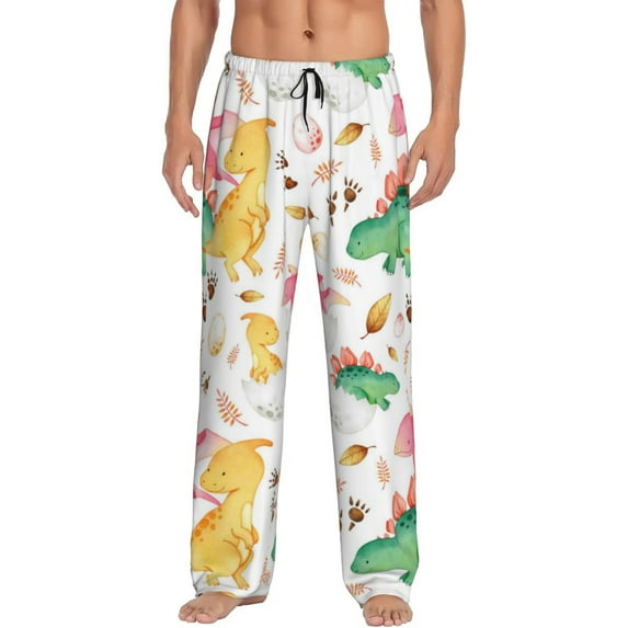 Kll Mens Pajama Pants For Men,Mens Lounge Pants,Funny Gifts For Men,Men'S Pajama Bottoms-Cute Baby Dinosaurs