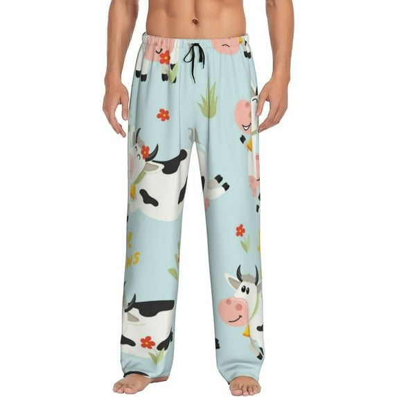 Kll Mens Pajama Pants For Men,Mens Lounge Pants,Funny Gifts For Men,Men'S Pajama Bottoms-Cute Cows