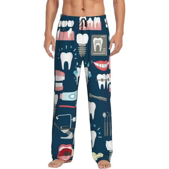 Kll Mens Pajama Pants For Men,Mens Lounge Pants,Funny Gifts For Men,Men'S Pajama Bottoms-Dental