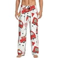 thumbnail image 1 of Kll Mens Pajama Pants For Men,Mens Lounge Pants,Funny Gifts For Men,Men'S Pajama Bottoms-Fire Truck, 1 of 9
