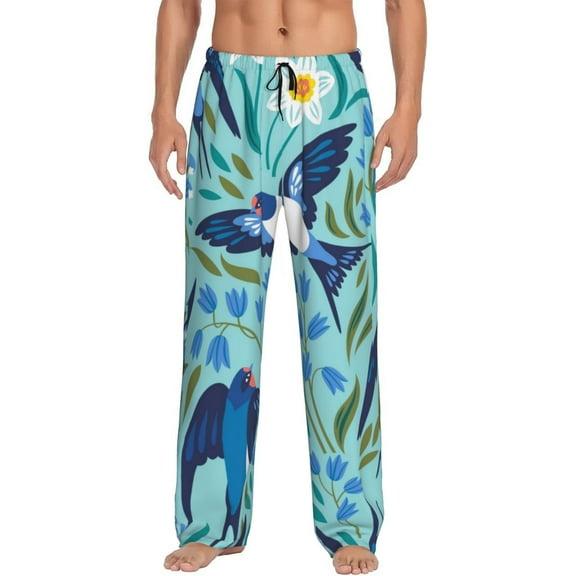 Kll Mens Pajama Pants For Men,Mens Lounge Pants,Funny Gifts For Men,Men'S Pajama Bottoms-Flying Swallows
