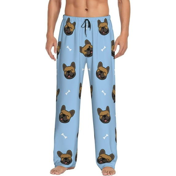 Kll Mens Pajama Pants For Men,Mens Lounge Pants,Funny Gifts For Men,Men'S Pajama Bottoms-French Bulldog Face