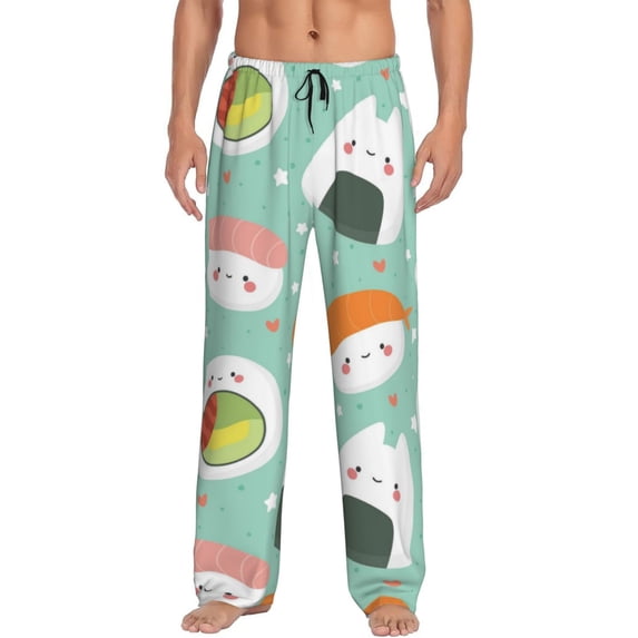 Kll Mens Pajama Pants For Men,Mens Lounge Pants,Funny Gifts For Men,Men'S Pajama Bottoms-Kawaii Sushi