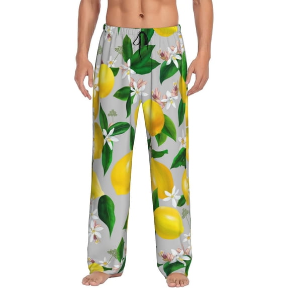 Kll Mens Pajama Pants For Men,Mens Lounge Pants,Funny Gifts For Men,Men'S Pajama Bottoms-Lemon1