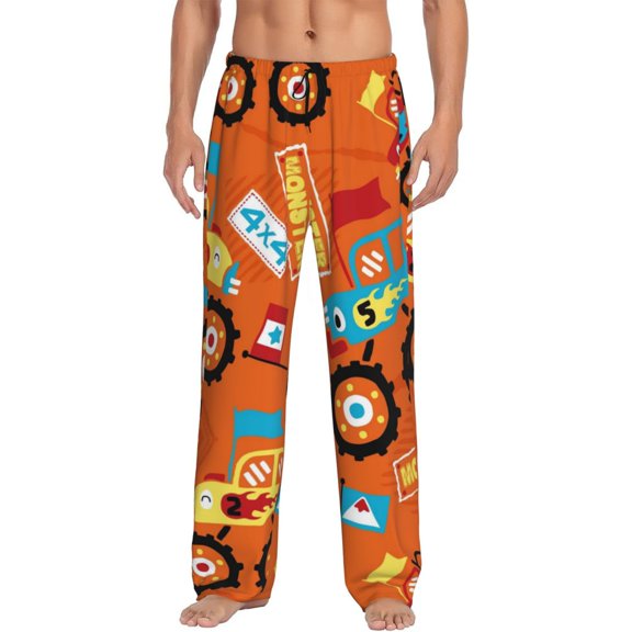 Kll Mens Pajama Pants For Men,Mens Lounge Pants,Funny Gifts For Men,Men'S Pajama Bottoms-Monster Truck
