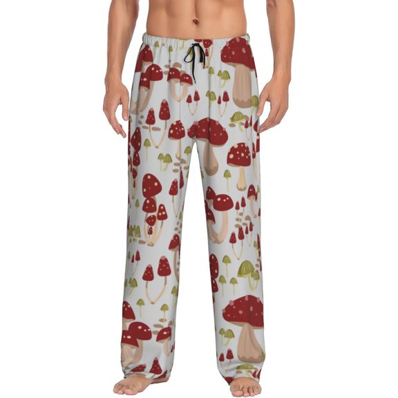 Kll Mens Pajama Pants For Men,Mens Lounge Pants,Funny Gifts For Men,Men'S Pajama Bottoms-Mushroom