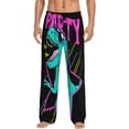 thumbnail image 1 of Kll Mens Pajama Pants For Men,Mens Lounge Pants,Funny Gifts For Men,Men'S Pajama Bottoms-Rex Dinosaur With Sunglasses, 1 of 9