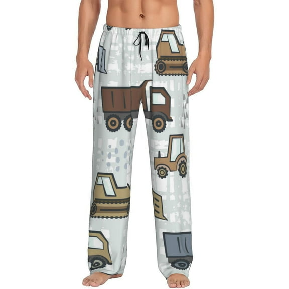 Kll Mens Pajama Pants For Men,Mens Lounge Pants,Funny Gifts For Men,Men'S Pajama Bottoms-Tractor And Dumper