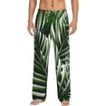 thumbnail image 1 of Kll Mens Pajama Pants For Men,Mens Lounge Pants,Funny Gifts For Men,Men'S Pajama Bottoms-Tropical Palm Leaves1, 1 of 9