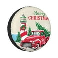 thumbnail image 1 of Kll Merry Christmas 1 Tire Cover,Universal Wheel Tire Cover For Trailer, Rv, Suv, Truck,Camper And Many Vehicle,(15 Inch), 1 of 7