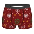 thumbnail image 1 of Kll Merry Christmas Men'S Cotton Boxer Briefs Underwear-Xx-Large, 1 of 9