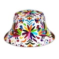 thumbnail image 1 of Kll Mexican Bright Style Bucket Hat For Women Men Packable Travel Beach Sun Hat Outdoor Rave Accessories Reflective Fisherman Cap, 1 of 9