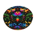 thumbnail image 1 of Kll Mexican Flower Traditional1 Round Bar Chair Cushion Cover 14 Inch,Bar Stool Protector With Elastic, Soft Washable, 1 of 7